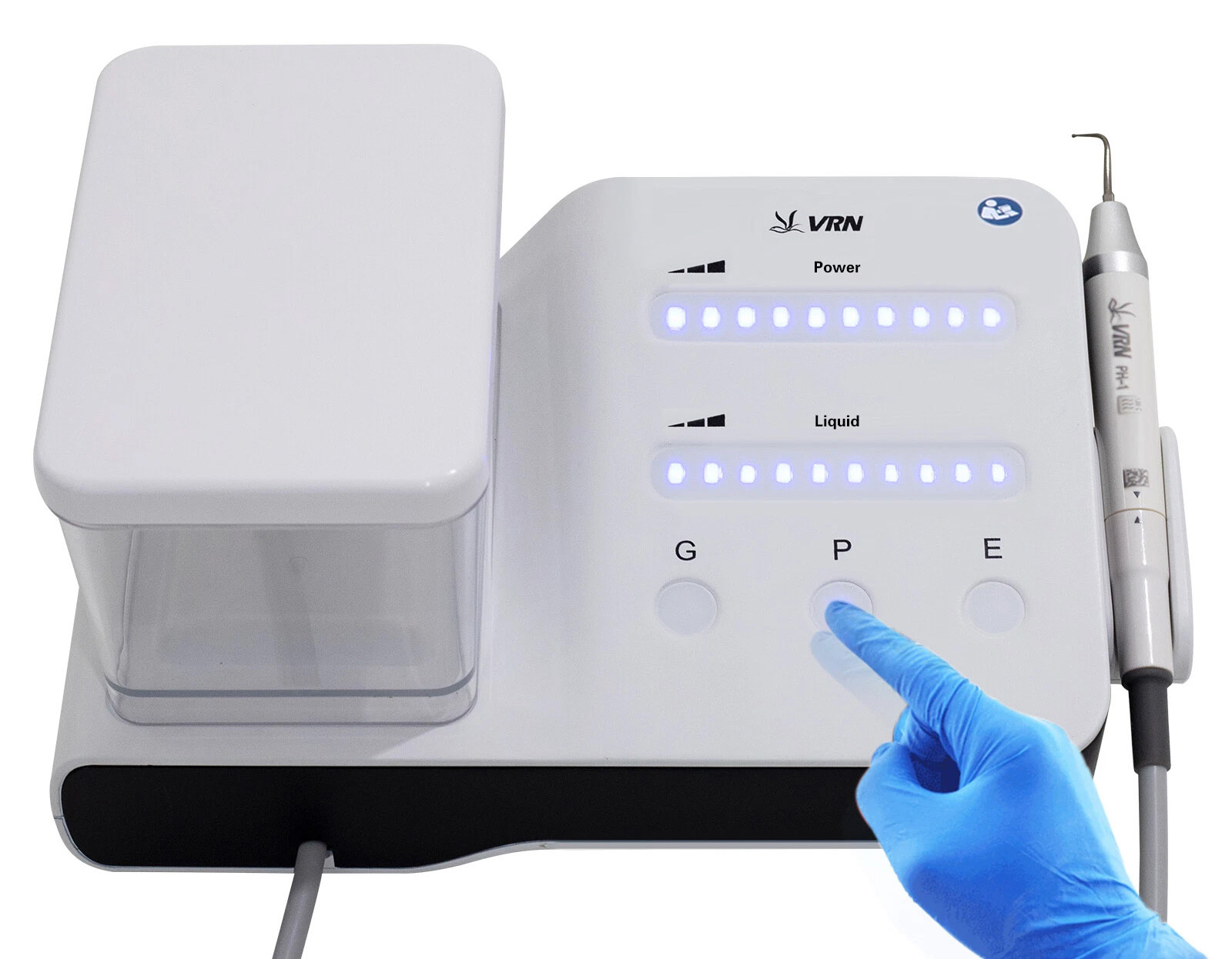 VRN DA-20 Détartreur dentaire ultrasonique + pièce à main LED (embouts compatibles EMS Woodpecker)